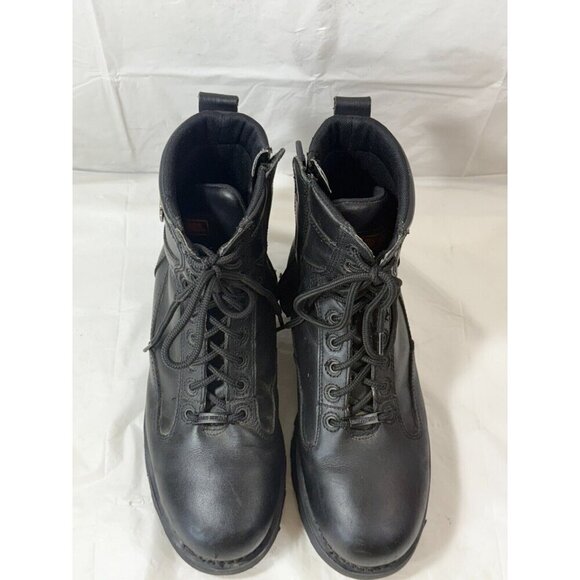 HarleyDavidson Men's Relief Shock Aborber Black Motorcycle Boots 93074 10 Wide - Picture 2 of 12